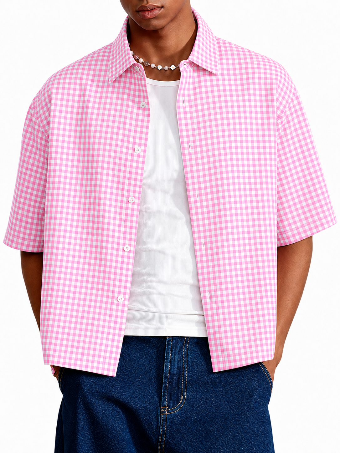 BOXY GINGHAM - PINK Secondary image