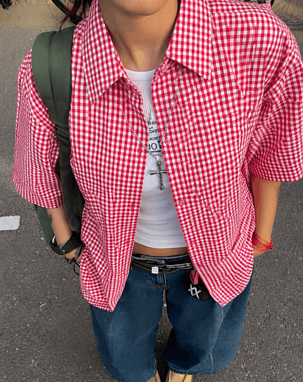 BOXY GINGHAM - RED